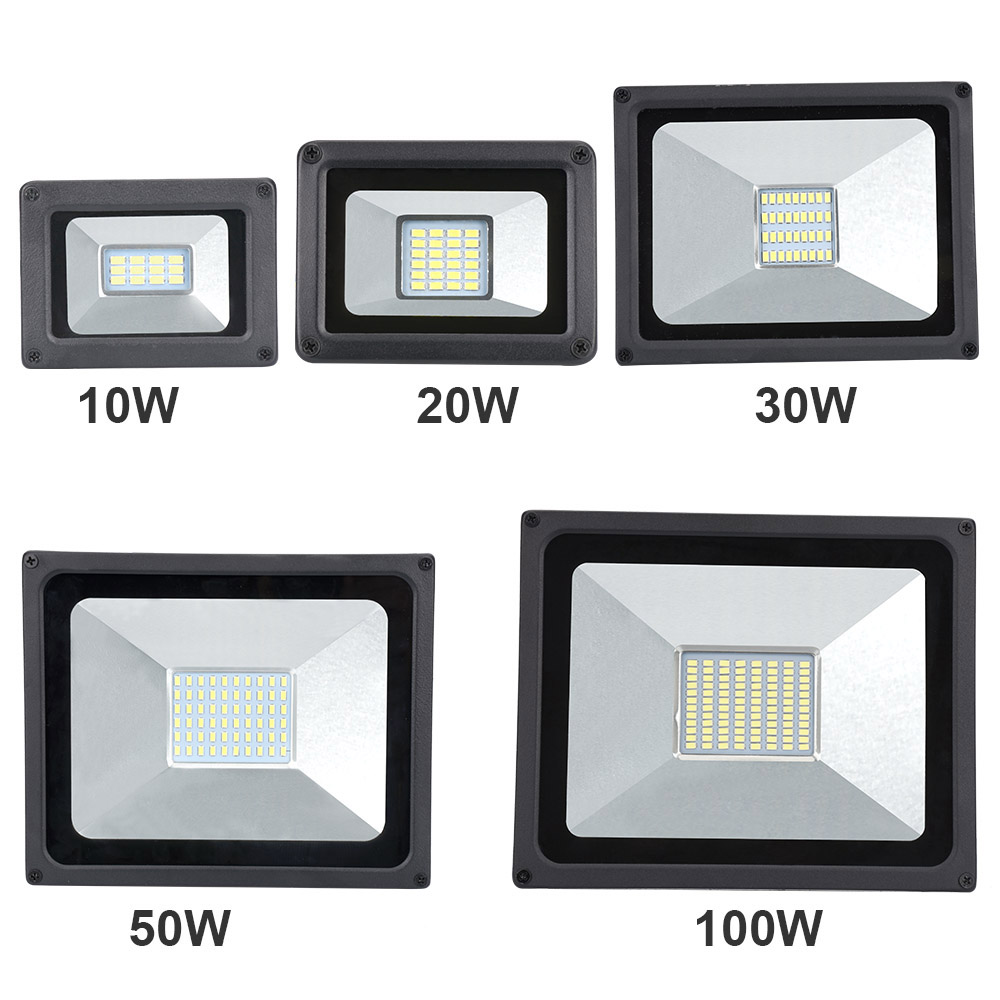 SMD 20w Driverless 240 Volt Led Flood Lights , Waterproof Black Outdoor Flood Lights