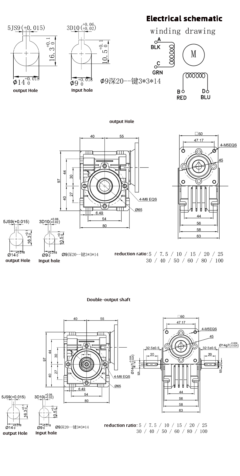 Efficient Reliable Stepper DC Worm Gear Motor For Industrial Automation System