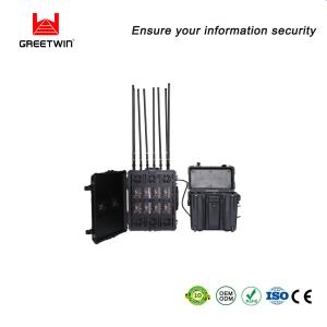 Portable RCIED Mobile Phone Jammer DDS 360w 8 Bands RJ485 Protocol