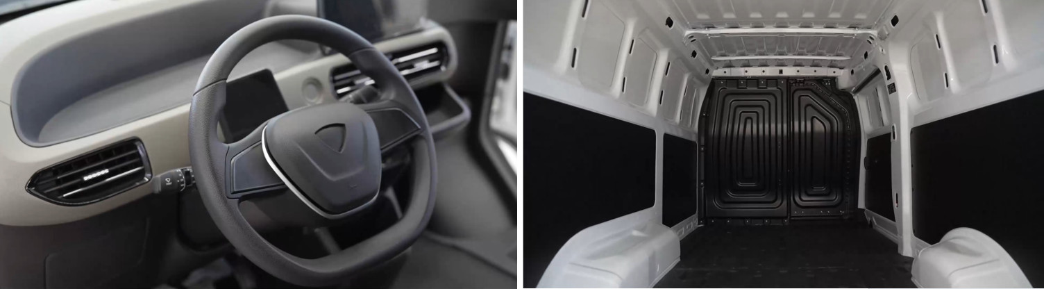 100Km/h Big Capacity Electric Logistic Van BM 6510 EL Range Up To 200 Km