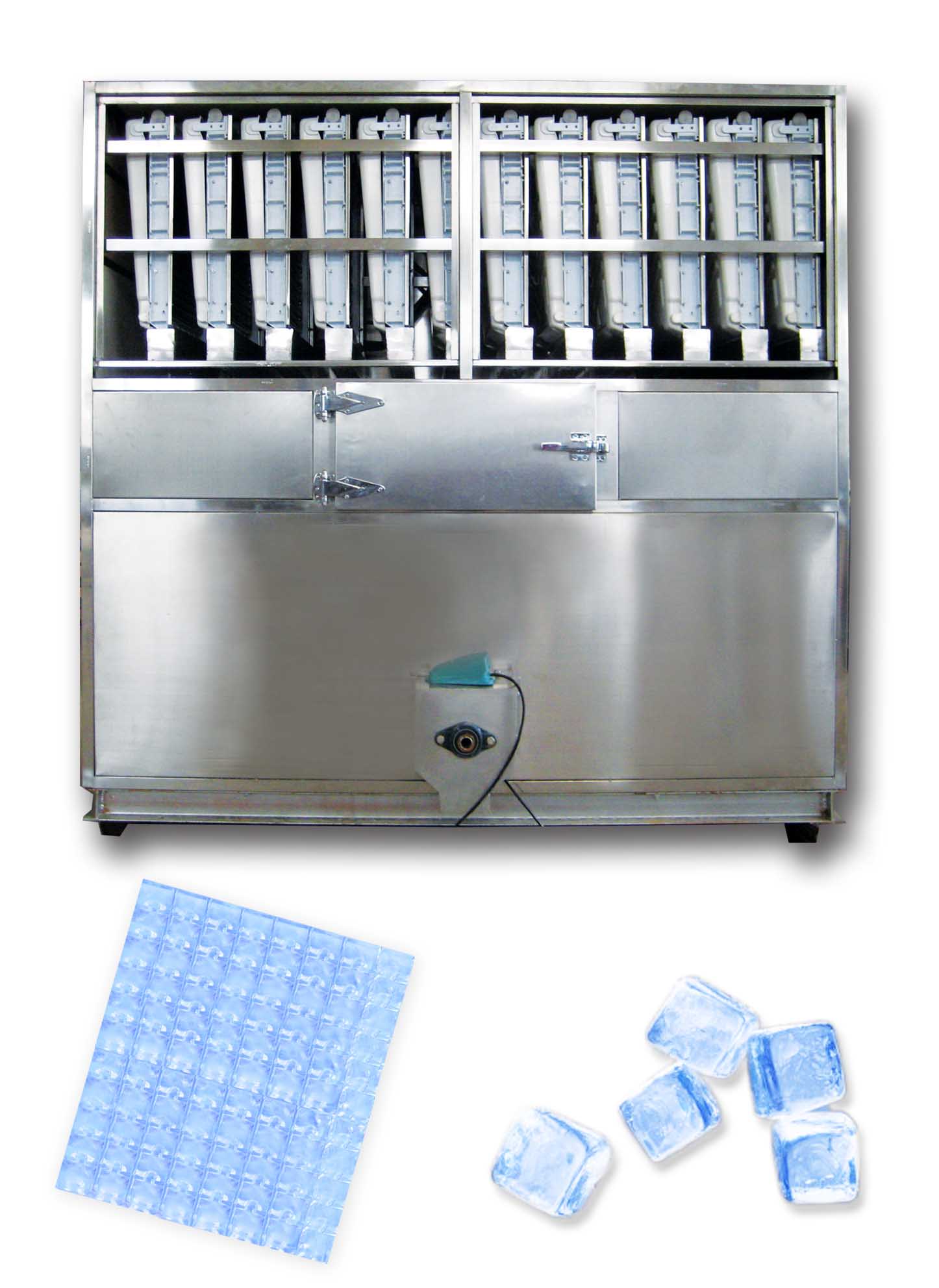 10 Tons Ice Machine with Customizable Automatic Packing and 22x22x22 mm Cube Ice Size
