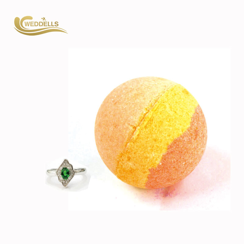 Sphere Shaped Surprise Ring Bath Bombs , Colorful Beautiful Bath Bombs
