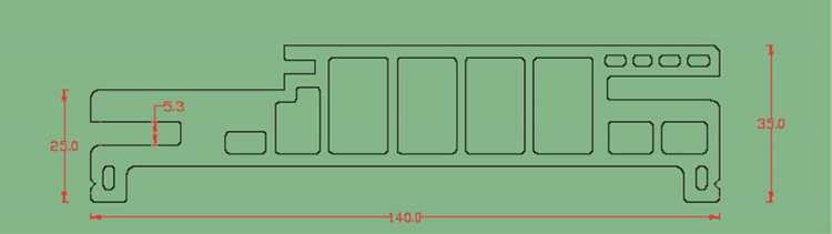 Customized Grey PVC/WPC Door Frame and Window Frame Profiles for After-sale Service