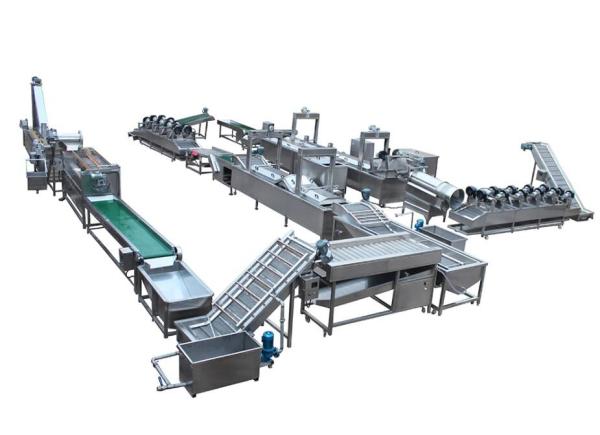 Automatic Snack Food Processing Equipment French Fries / Potato Chips Production