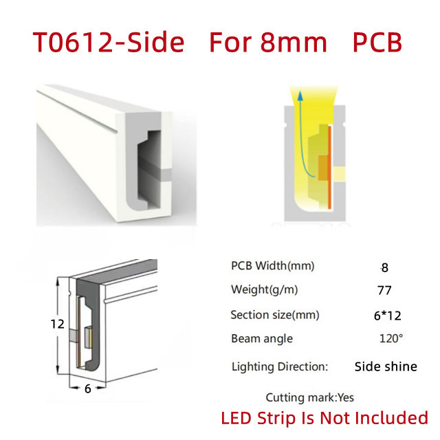 DC 12V Red LED Neon Flex with 50000 Working Lifetime and Hanging Mounting Installation