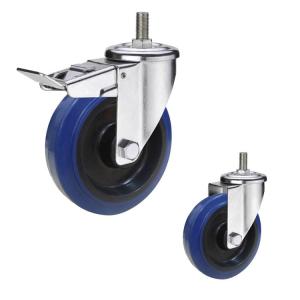 China 5 Inch 200kg Capacity Threaded Stem  Casters With Roller Bearing on sale