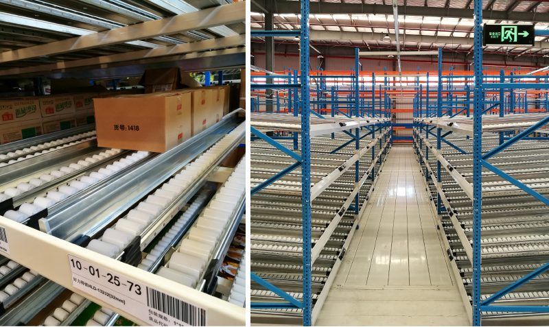 Carton Flow Racking Roller Rack  Gravity Roller Racking Roller Conveyor Racks
