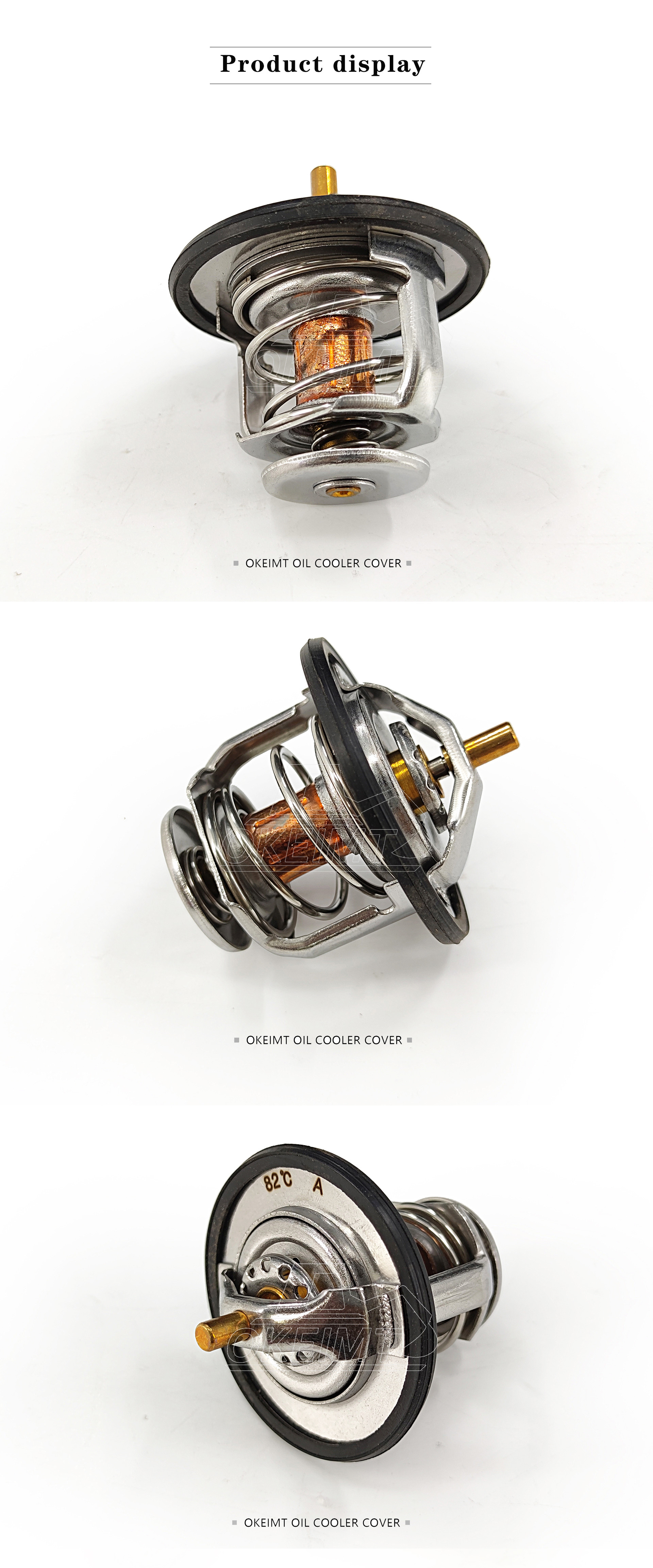 OKEIMT Engine Coolant Thermostat 8-97602393-1 For Isuzu 6HK1-1-82