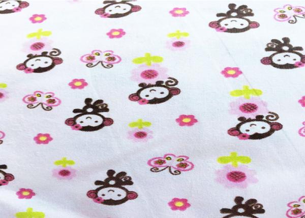 Cute Design Pattern Kids Cloth 150GSM Cotton Flannel Printed Fabric Dyeing