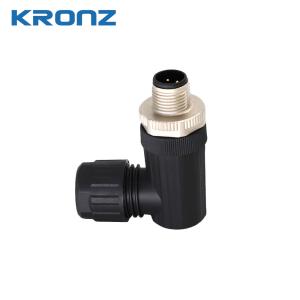  M12 5-Pin A-Coded Angled Sensor Connector IP67 Screw Locking Manufactures