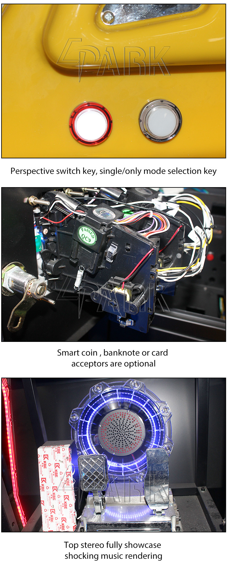 Split Second Coin Operated Car Racing Game Machine Entertainment Driving Simulator
