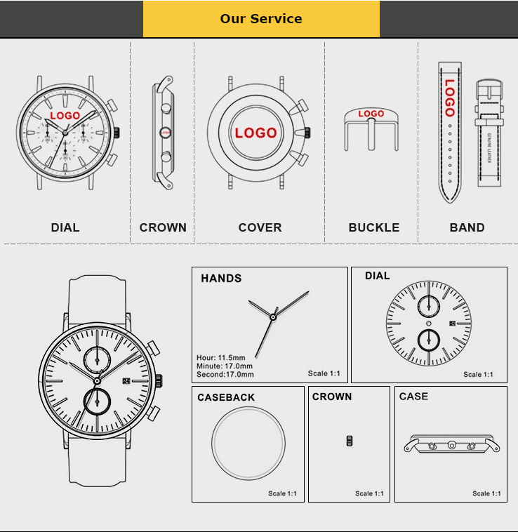 KINYUED Hollow water proof Leather strap Mechanical movement men watches
