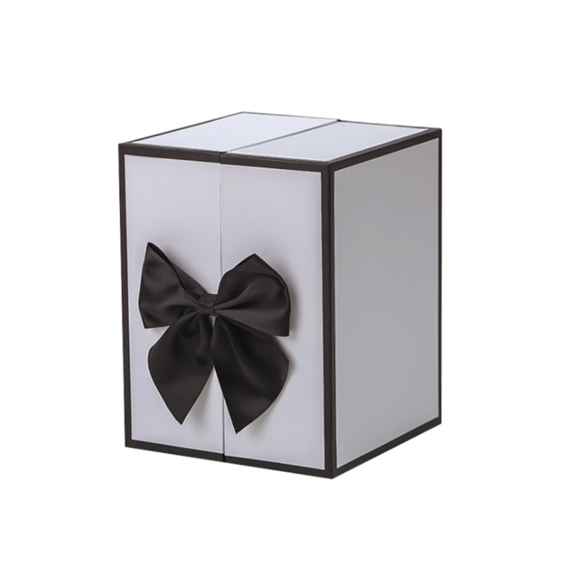 UV Coating Custom Logo Design Double Door Cardboard Gift Box for Valentine's Day Gifts