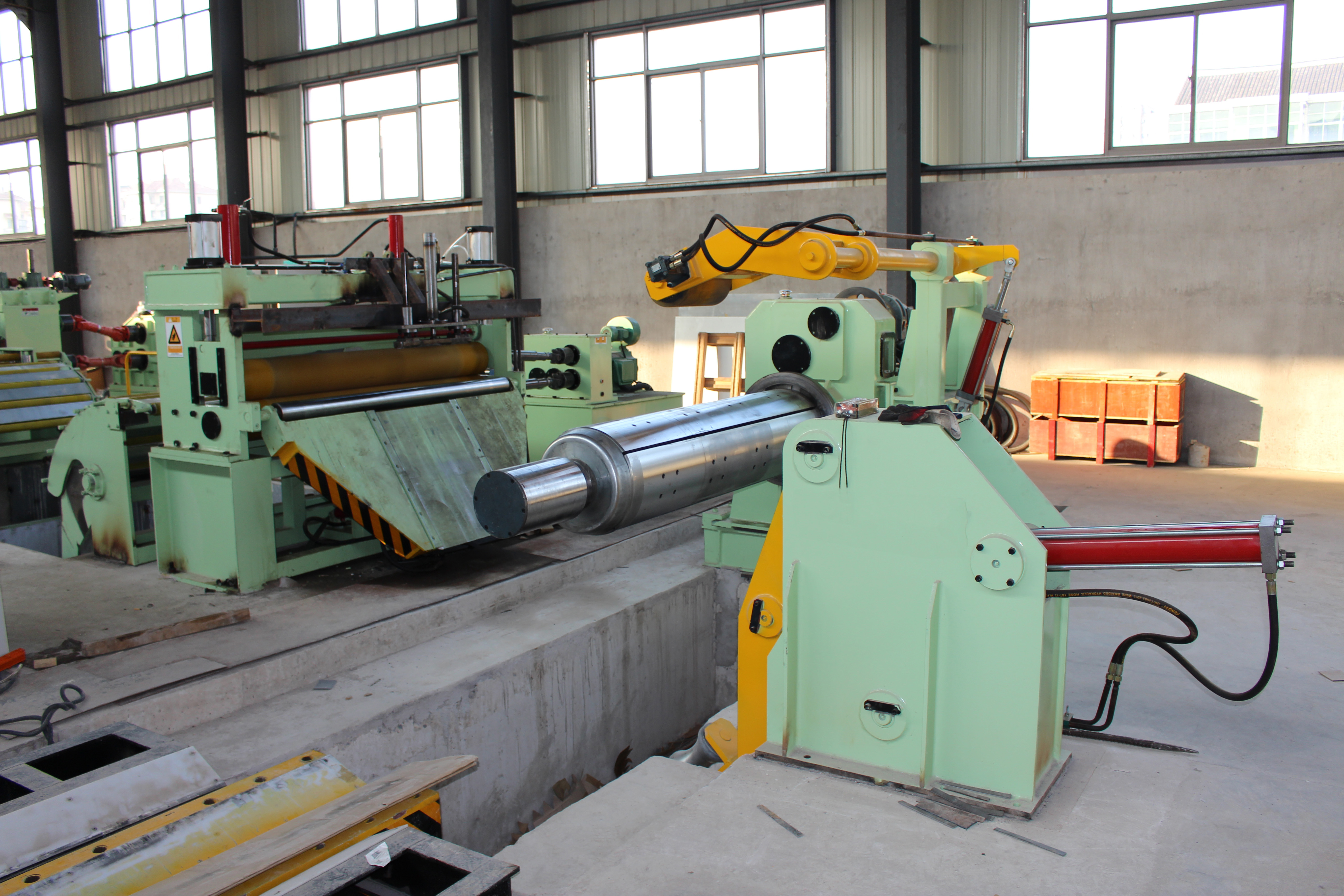 Automatic Steel Slitting Machine For Metal Coil PLC Control