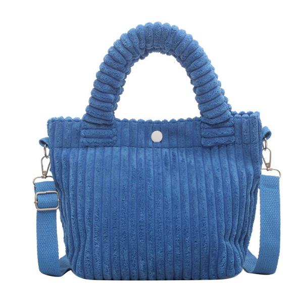 Factory Price Corduroy Women's Bag New Handbags Niche Versatile Bucket Shoulder