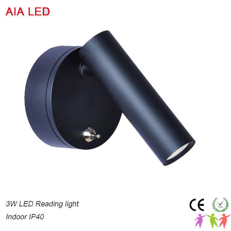 Indoor IP40 rotate bedside wall lamp/led reading lamp headboard wall light for hotel