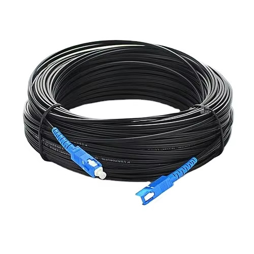Automatic FTTH Flat Drop Cable Patch Cord Cutting Stripping Machine for Production Line
