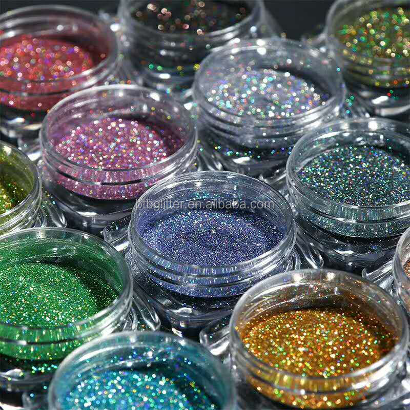 1KG Holographic Cosmetic Polyester Chunky Glitter Bulk in 365 Colors for Best Seller