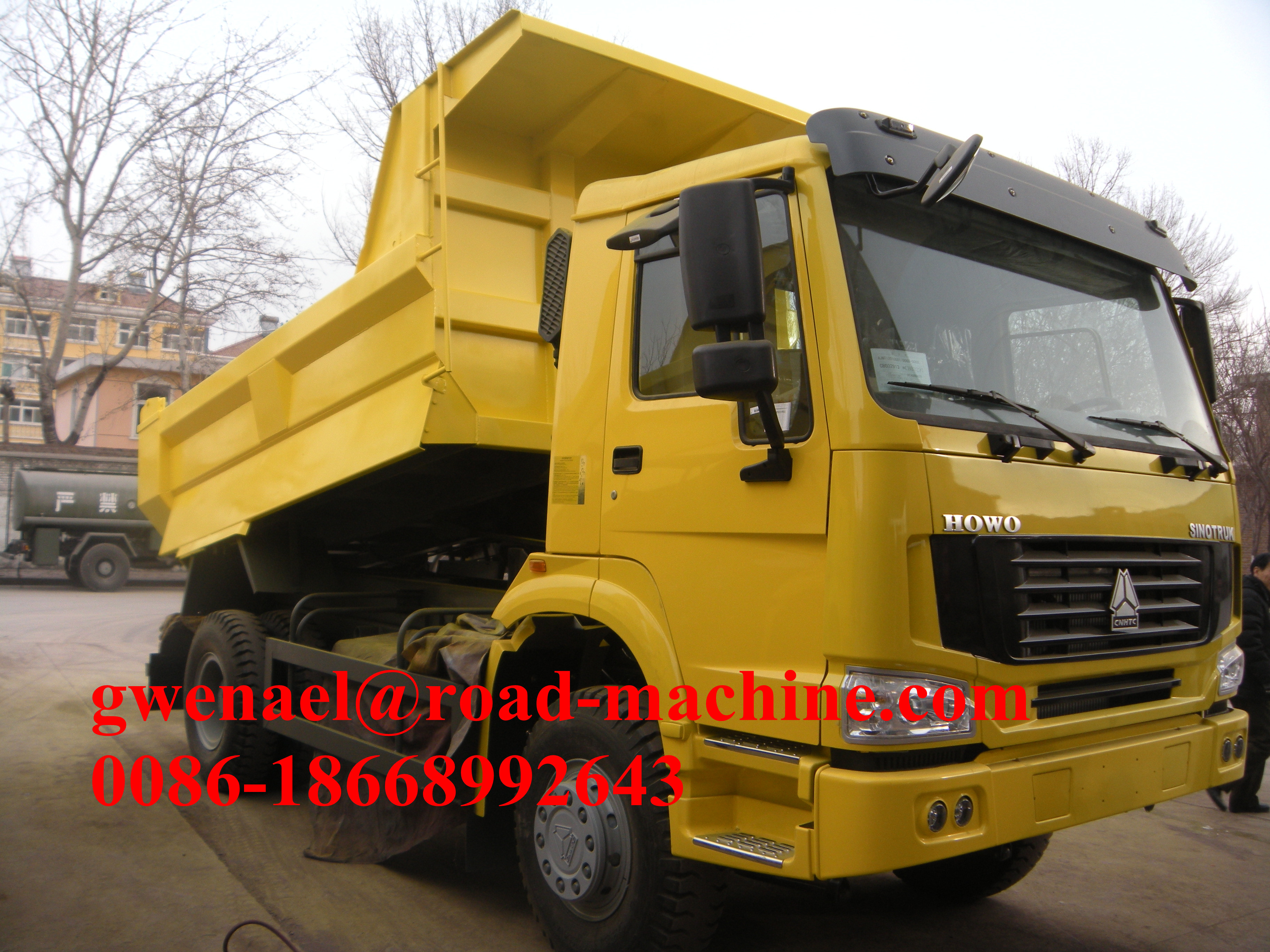 4 x 2 Sinotruk Heavy Duty Dump Truck Howo Dump Truck Euro 2/3 20T