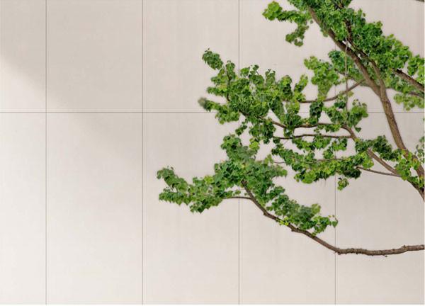Firebrick White Curtain Wall Porcelain Tile 600x1200mm matte antique finish For