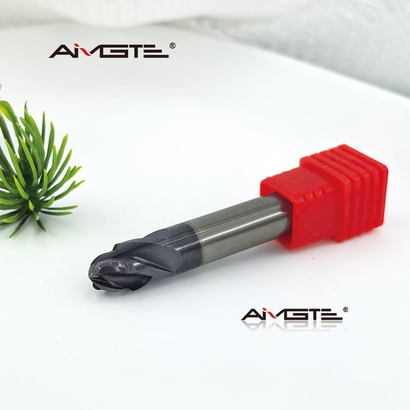 4 Flute Carbide Stepped Ball End Mill Precision Forming Cutter for 3D Profiling CNC Milling Tool Multi Level Radius Cutting 2mm-12mm Diameter