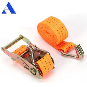 Durable 3-10m Length Polyester Cargo Ratchet Tie Down Lashing Straps with