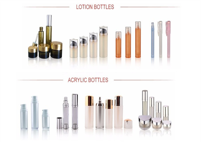 ISO9001 Wholesale 2017 New Arrival 50/80/120ml Plastic Airless Cosmetic Bottle Plastic Lotion Bottles Acrylic Cap Bottle
