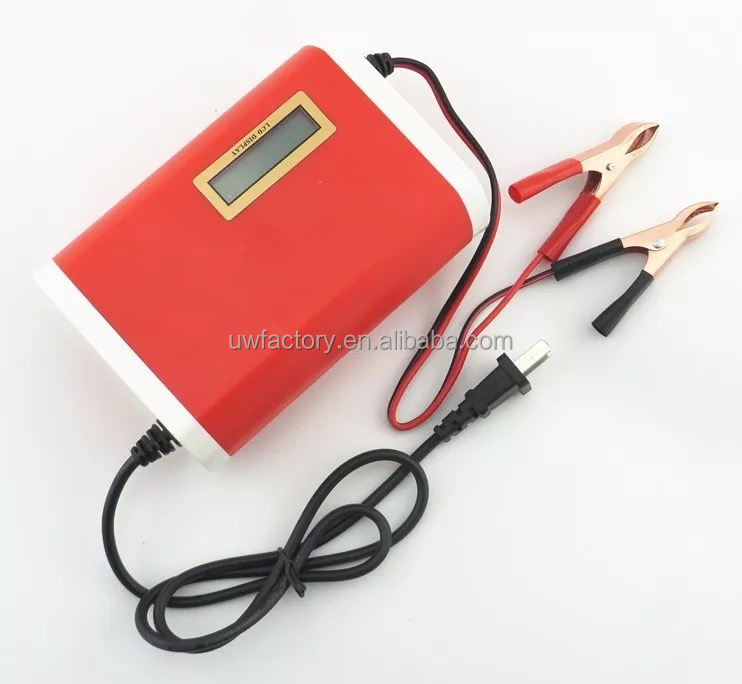 Automatic 12V 6A 8A 10A Car Battery Charger Pulse Repair Charger for Gel AGM Lead Acid Battery ABS Function FCP Function