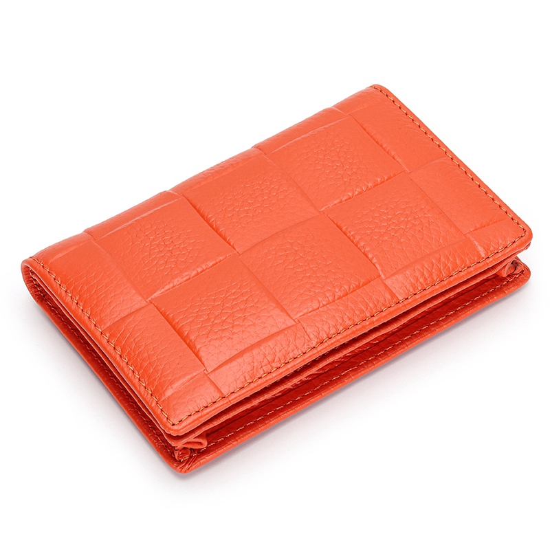 Multi-functional Genuine Leather Card Holder for Driver's License and Change Wallet