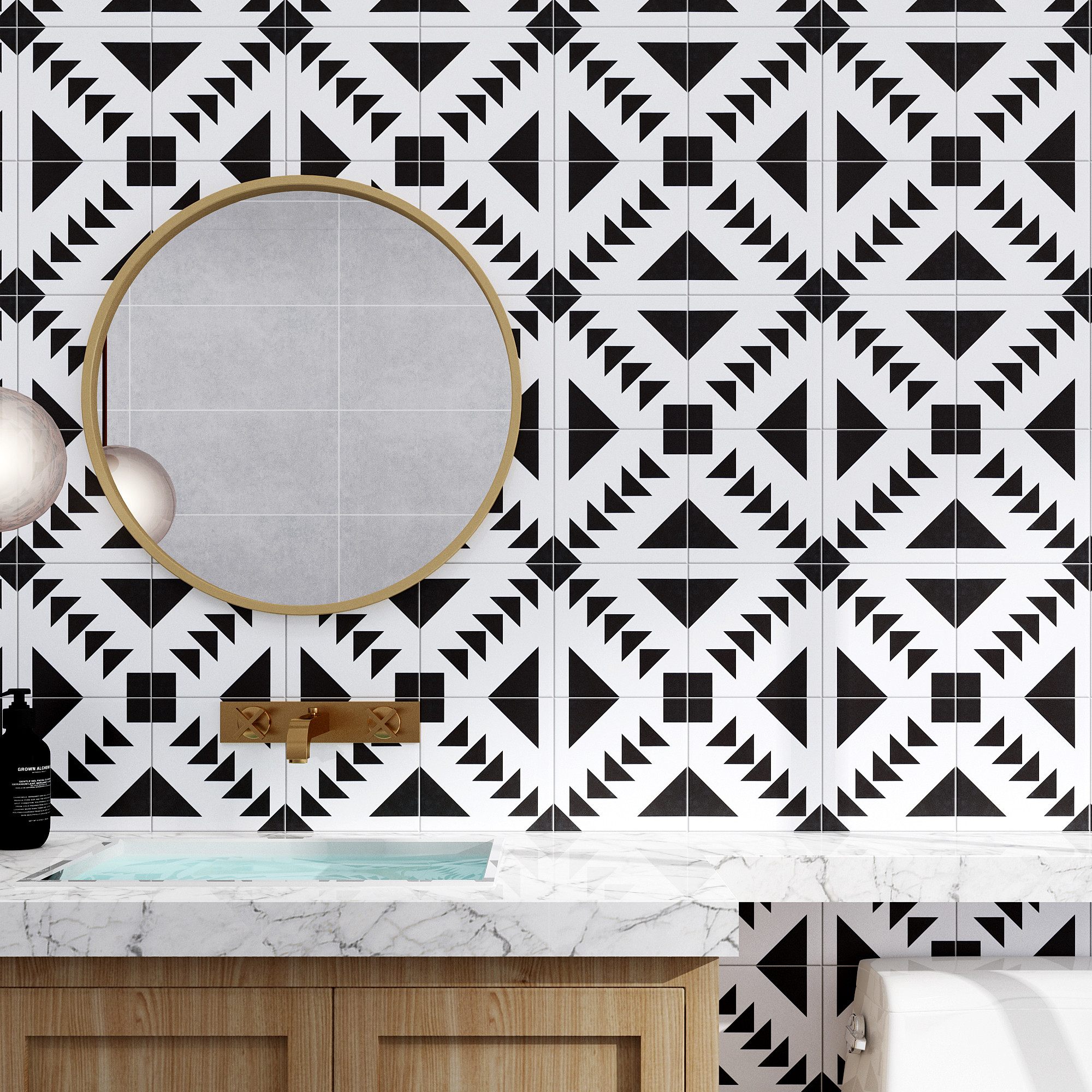 Black And White Grade AAA Scratch-Resistant 200x200mm Floor Ceramic Rustic Tile For Living Room And Bathroom