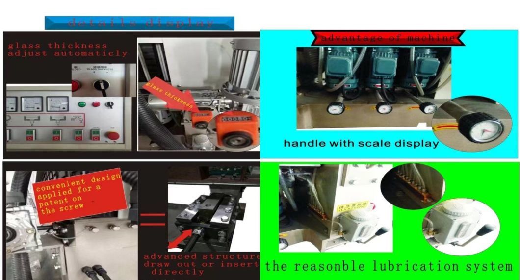 Glass Straight Line Edging Machine 12 Spindle Glass Polishing Machine