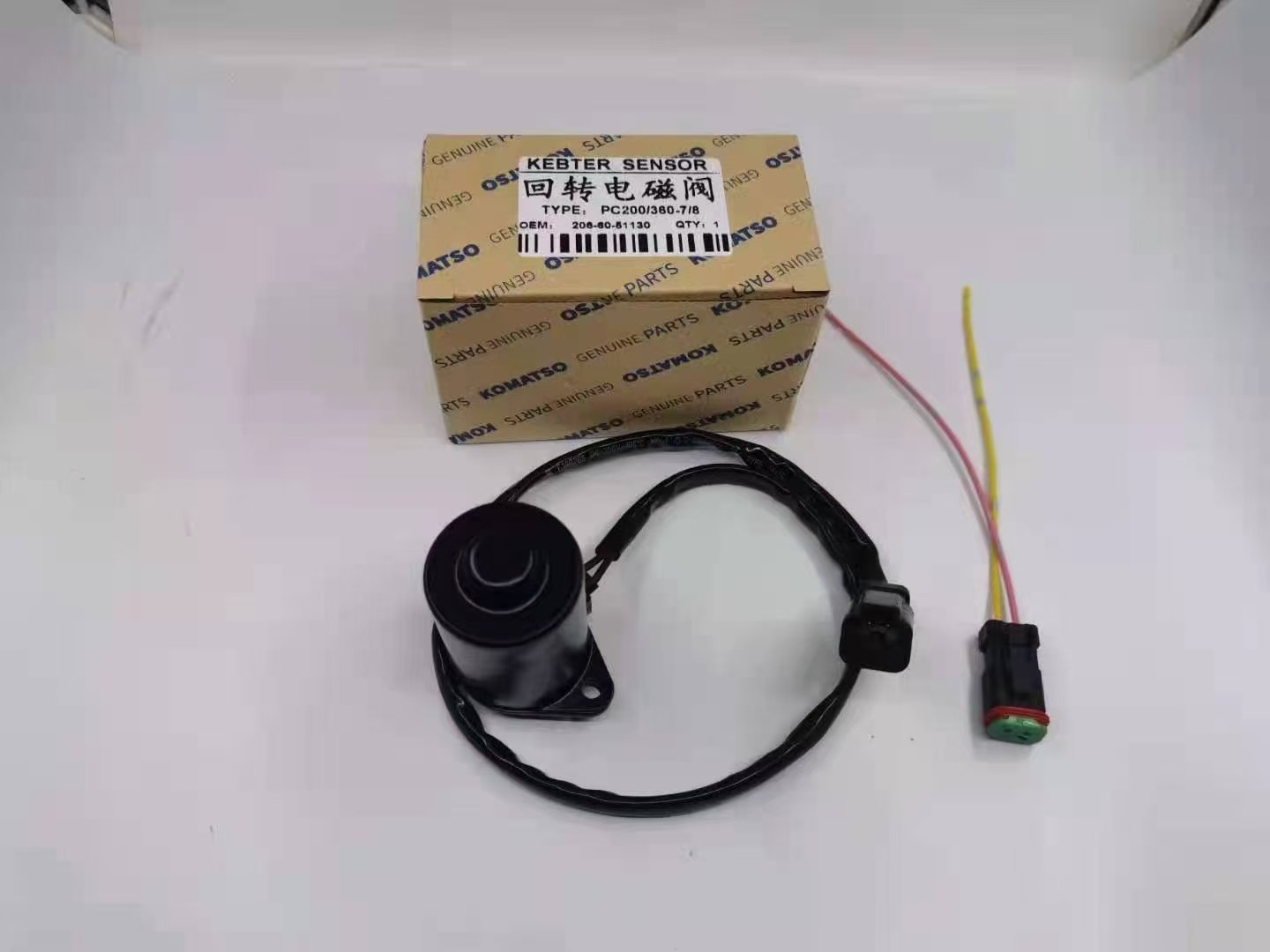 Rotating Electrical Excavator Solenoid Valve For DOOSAN DAEWOO IP66 Waterproof