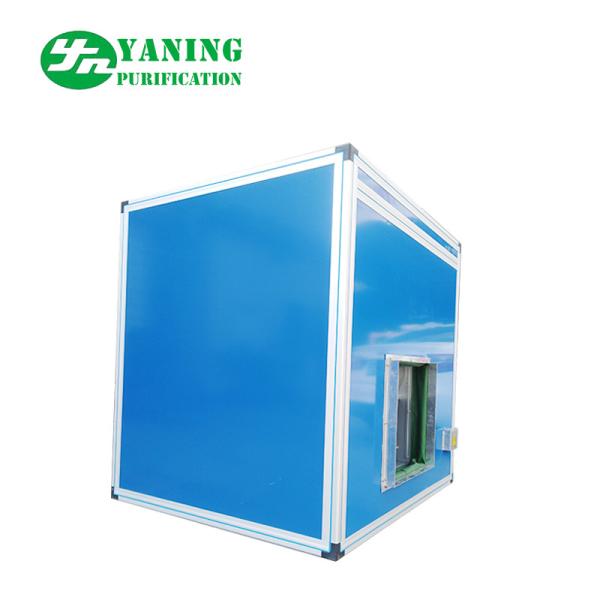 Blue Powder Coating Exhaust Air Unit , Fresh Air Unit / Booster Box Adjustable
