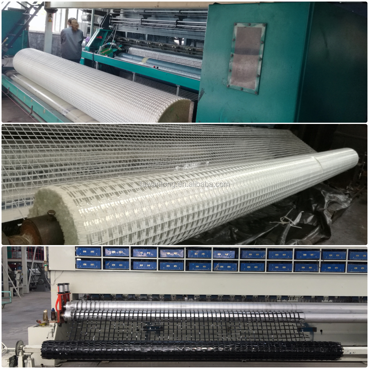 High Intensity Biaxial Glass Fiber Geogrid for Earth Working PP Plastic Biaxial Geogrid