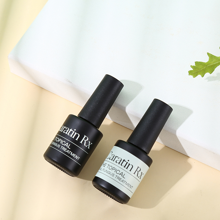 Glass Nail Polish Bottle with Cap and Brush Customized Design from Private Label