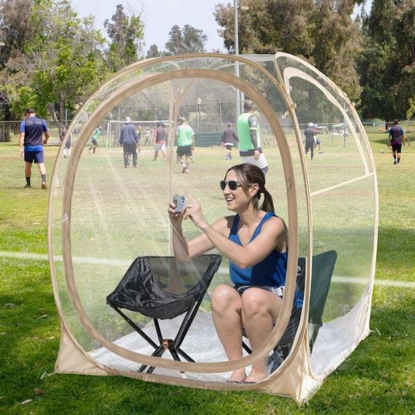 50*50*62''Inch Outdoor PVC Transparent Waterproof Single Layer Fiberglass Frame