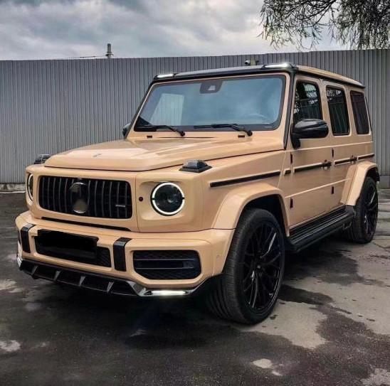 TPU Gloss Desert Yellow Color Paint Protection Film Self Adhesive 7.5mil