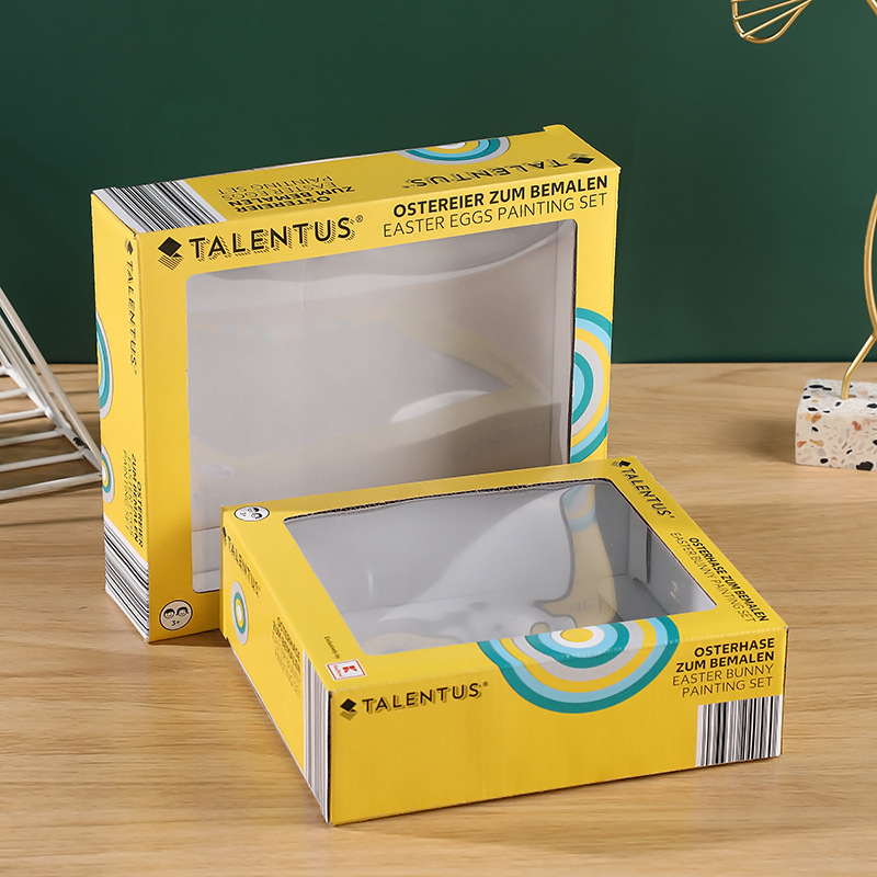 Custom Kraft Packaging Paper Box With Clear Window For Grocery Packaging And Storage