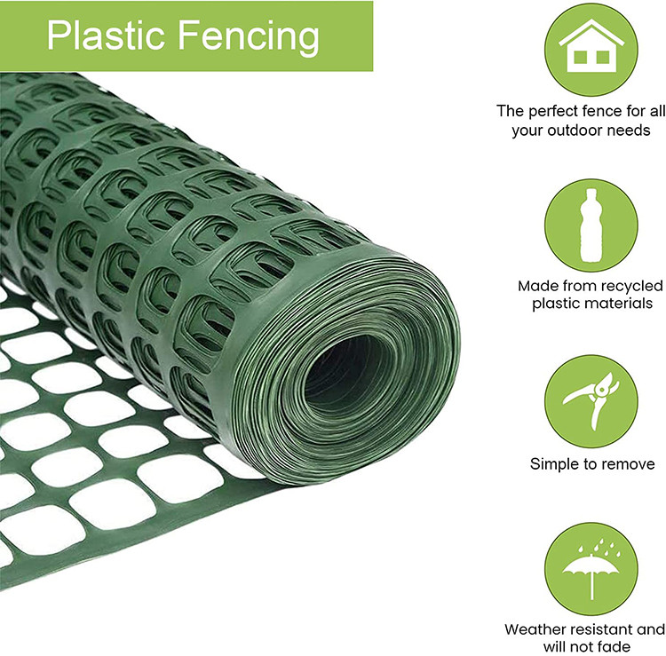 Temporary Safety PE Construction Mesh Fence For Gardening Yard
