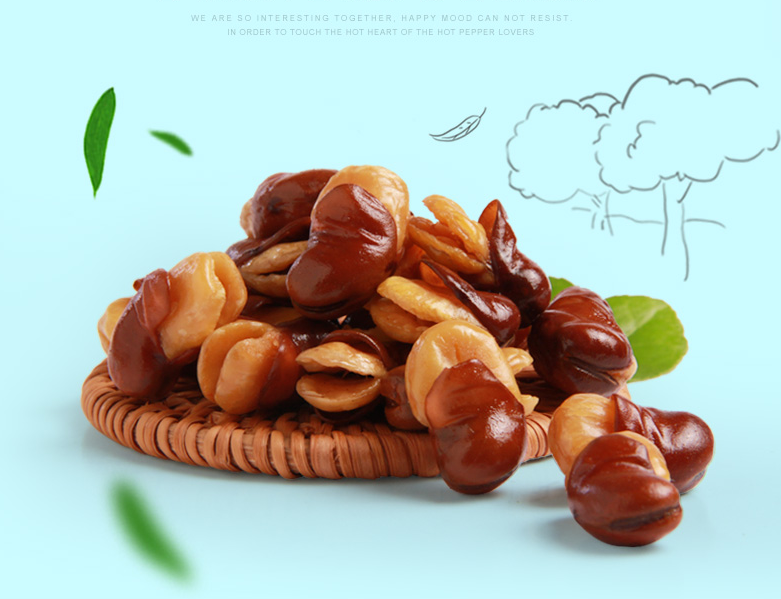 Slice Chips Spicy Broad Beans OEM Pizze Flavor Healthy Crispy Snacks