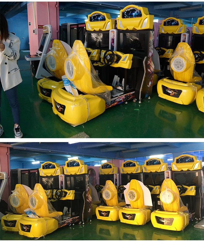 Luxury Double Players Car Driving Arcade Machine For Shopping Mall