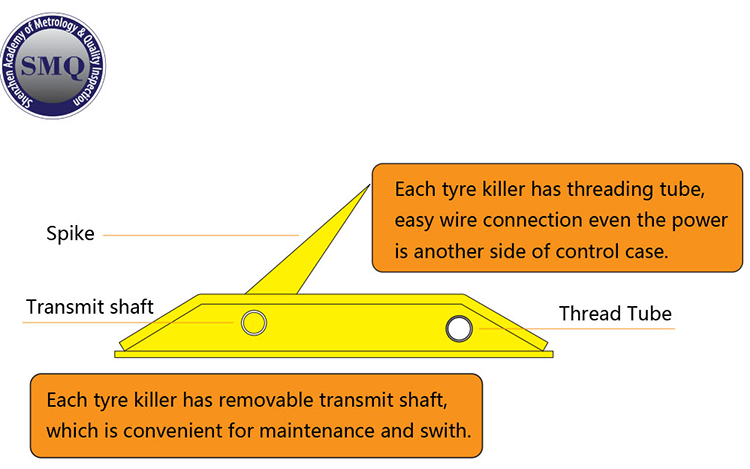 Electric Traffic Automatic Tyre Killer Safety System Bollard Spike Road Blocker
