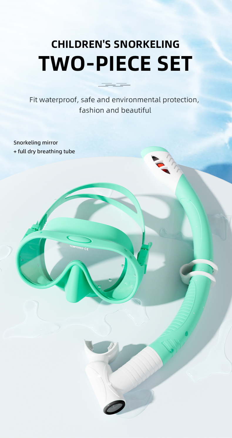 Waterproof Children'S Scuba Snorkel Mask Sets Customized