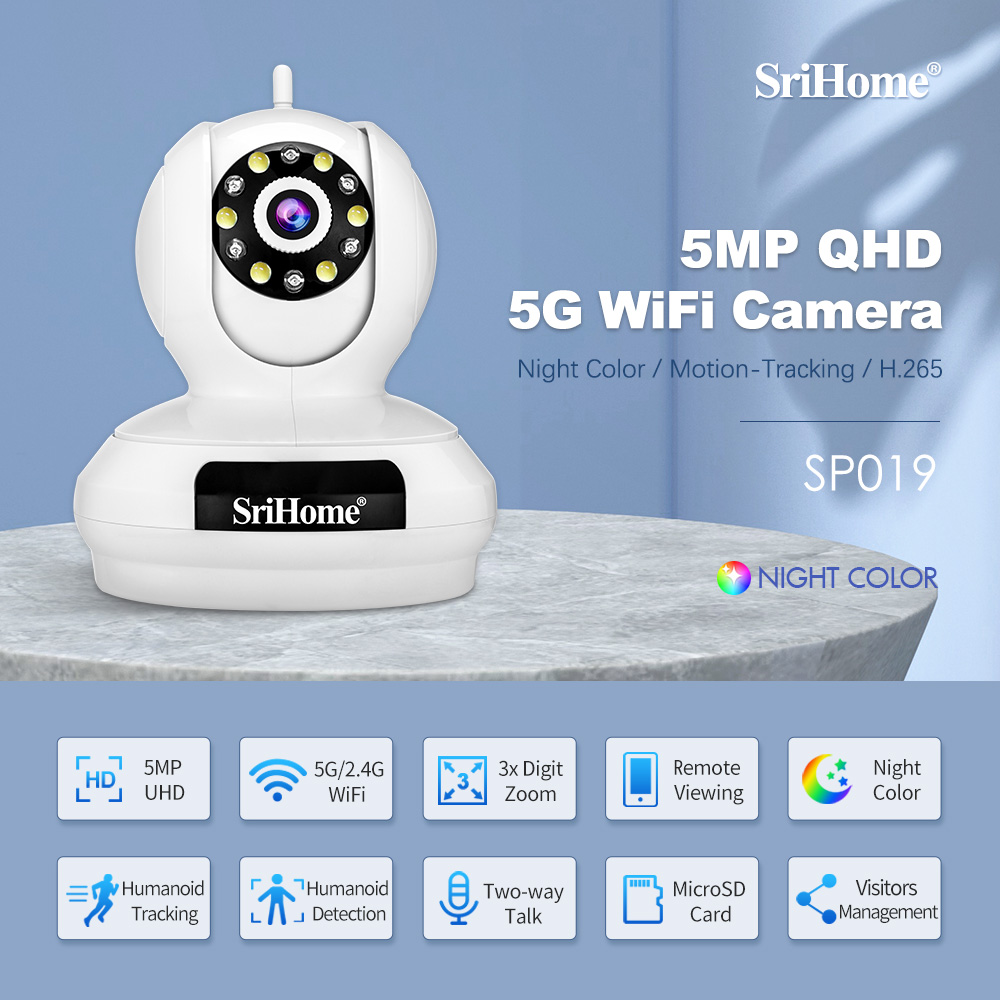 5MP Infrared Light And Warm Light Camera Indoor Security 355 Support Two-Way Audio Camera Network WiFi Camera