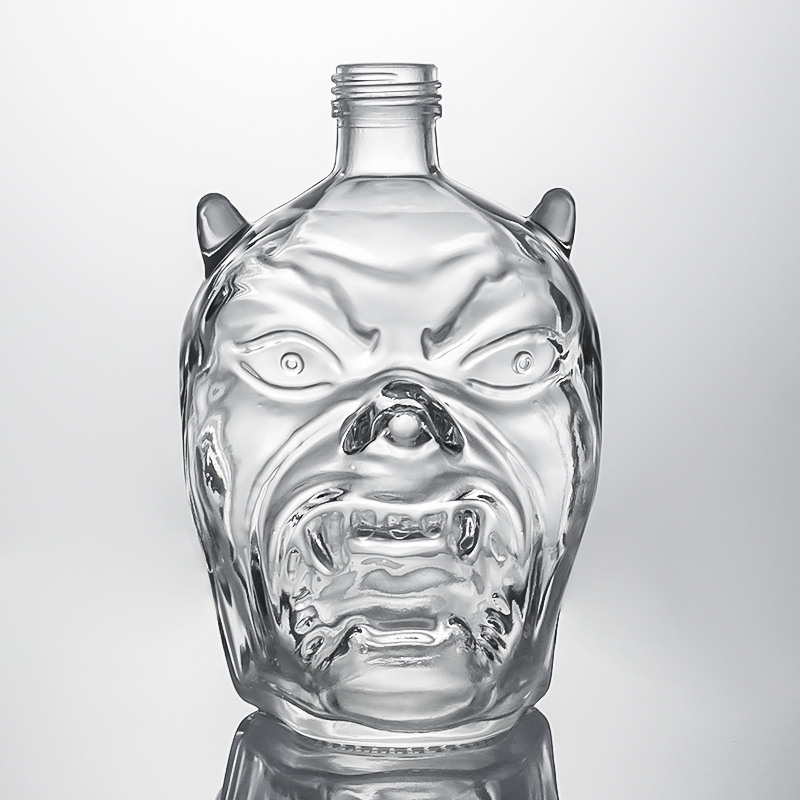 Industrial Liquor Screw Top Glass Bottle for Whisky Vodka Rum