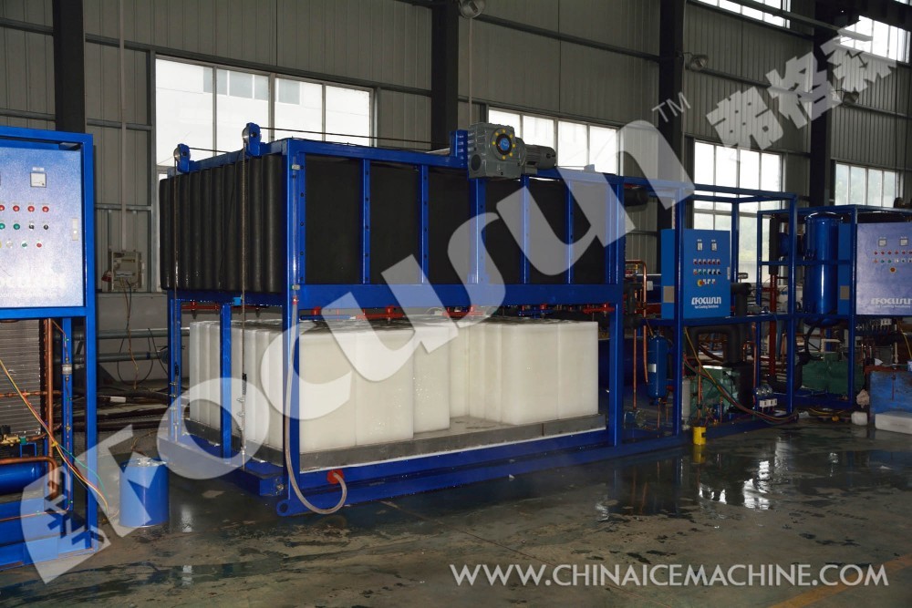 Bitzer Compressor 1 Ton Flake Ice Making Machine for Small Capacity Ice Production