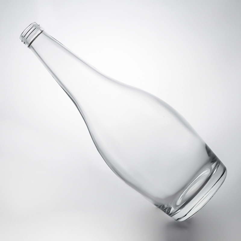 Glass Beverage Bottle for Champagne Brandy and Whisky 750ml Super Flint Material