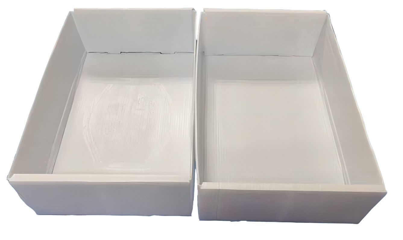 Shakeproof Corrugated Plastic Crates Waterproof White Storage Wardrobe Box