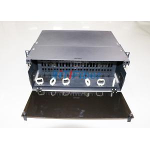 Sliding 1u 24 Port Patch Panel With Drawer And 0.9mm Fiber Pigtail