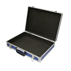  Hard Blue Aluminum Laptop Case Fireproof Integrated Forming For Travel Manufactures